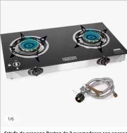 Barton Double Portable Infrared Flame Gas Stove Large Propane Burner BBQ LPG