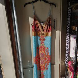 Ladies Long Summer Dress. Lg. Venus Brand