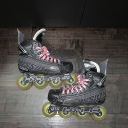 Mission in-line Skates With Custom Wheels Size 4