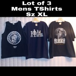 LOT OF 3 MENS TSHIRTS SIZE XL