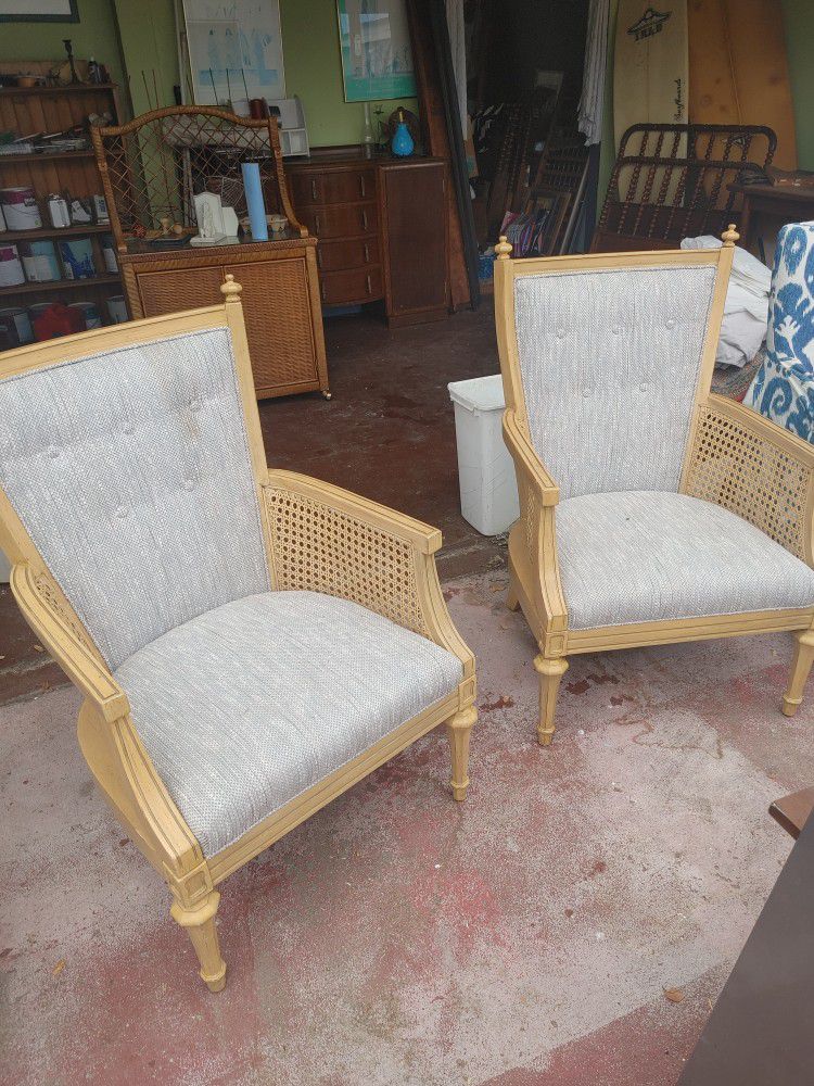 2 Beautiful Cane Chairs