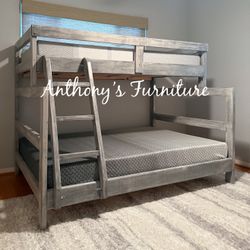 New Twin Bunk Bed With Mattresses 