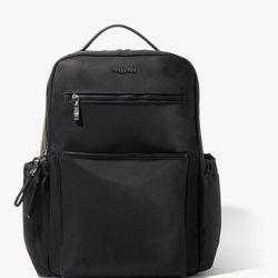 Baggallini Tribeca Expandable Laptop Backpack - 15"×11" Lightweight RFID Computer Bag for Work & Travel with Luggage Sleeve