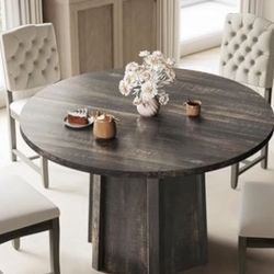 Round 47 Inch Dining Table Amazon +3 Chairs Pink