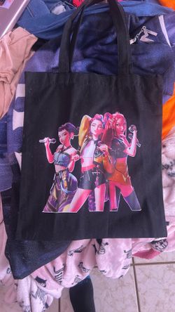Kpop demon hunter kids tote bag