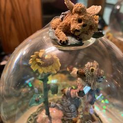  Boyd’s Bears Liddy Pearl How Does Your Garden Grow Musical Snow Globe  