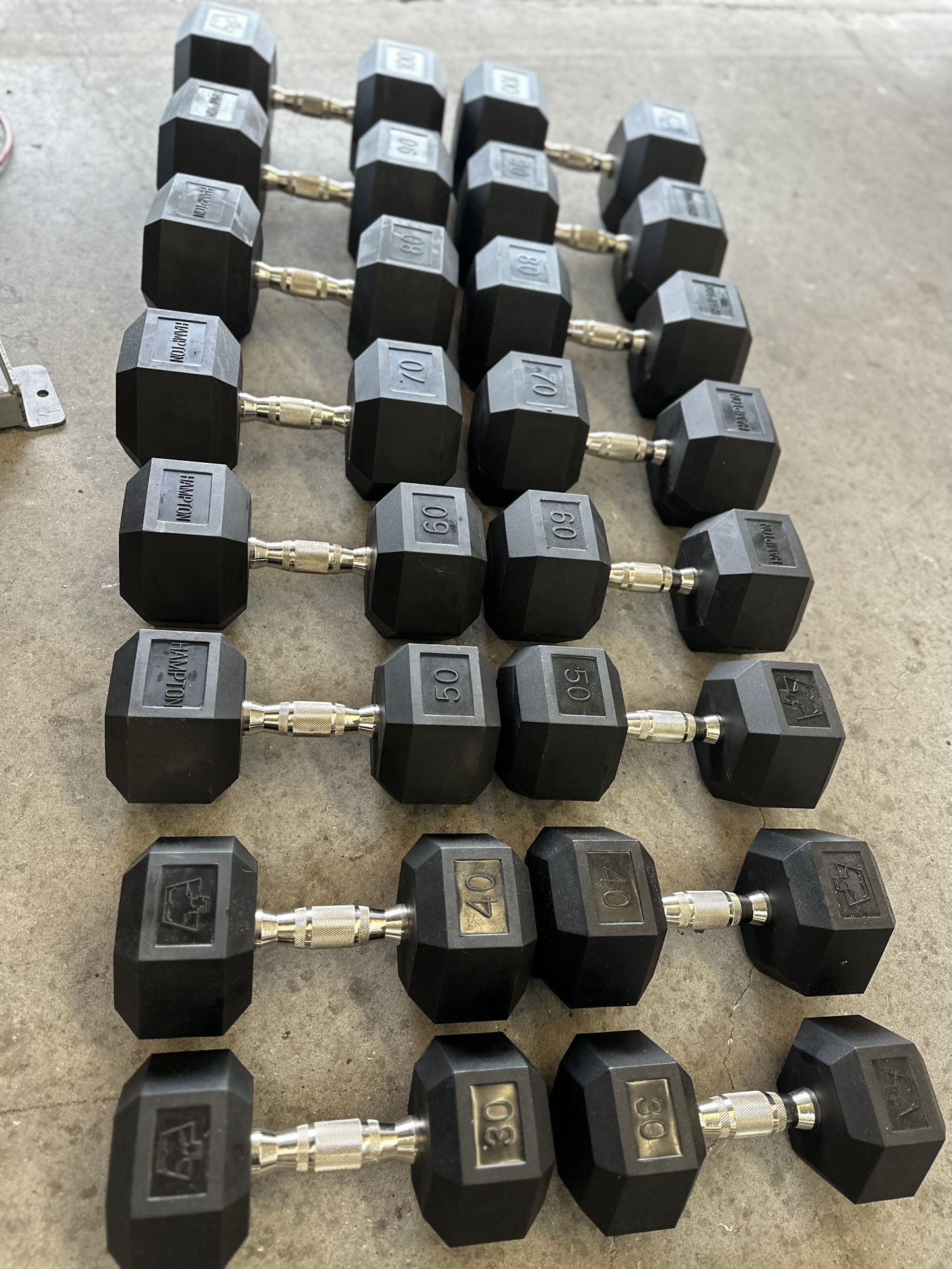 Hampton Urethane Hex Dumbbell Set