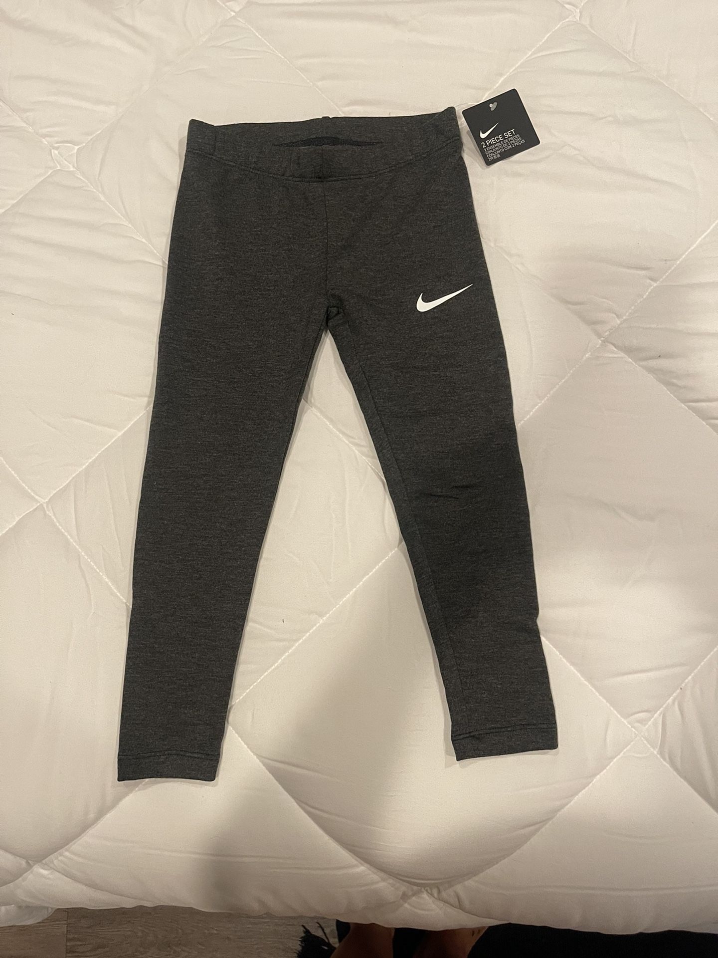 Girls Grey Nike Leggings