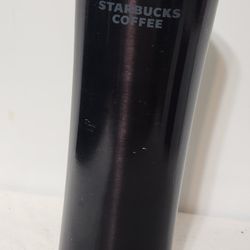 Starbucks 19 Oz Venti Stainless Steel Tumbler Dark Metallic W/Plastic Lud