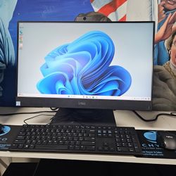 VERY FAST Dell Optiplex All In One Six Core I5 Computer 24" Windows 11 Pro 16 GB RAM 512 GB SSD