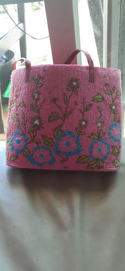 Vintage Bucket Bag By ERMO LATE 50s Completly Beaded