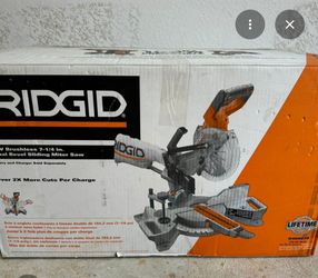 RIDGID
18V Brushless Cordless 7-1/4 in. Dual Bevel Sliding Miter Saw (Tool Only)