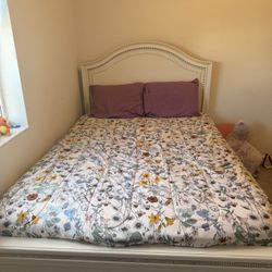 White Bed Frame Full 