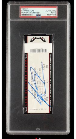 Ethan Salas Signed 2023 Lake Elsinore Storm vs. Visalia Rawhide Game Ticket (PSA)