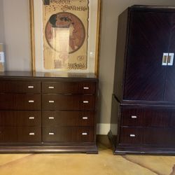 King Bed, Dresser, Armoire And Night Stand. 