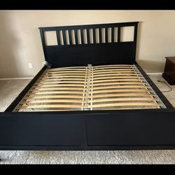 KING BED FRAME - BLACK