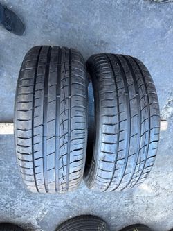 Set of 2 nice tires 255/55/18 ( We install & balance)