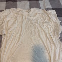 Three Pack Of Large White Hanes Comfort Soft Undershirts