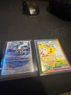 pikachu ex and darkrai vstar surging sparks/crown zenith