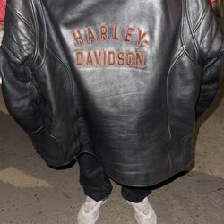 Harley Davidson, leather jacket, large women’s