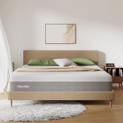 Novilla King Size Mattress, 12 Inch Gel Memory Foam King Mattress for Cool Night & Pressure Relief, Medium Plush Feel with Motion Isolating, Bliss