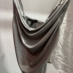 Forever 21 Silver Gray Top 