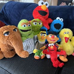 Sesame Street stuffed Animal SET