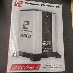 Power Acoustik MOFO1-10KD 4000w Rms At 1 Ohm Class D Mono Subwoofer Amplifier 10000W Max