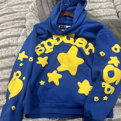 Sp5der Beluga Hoodie 'Blue' READ DESCRIPTION