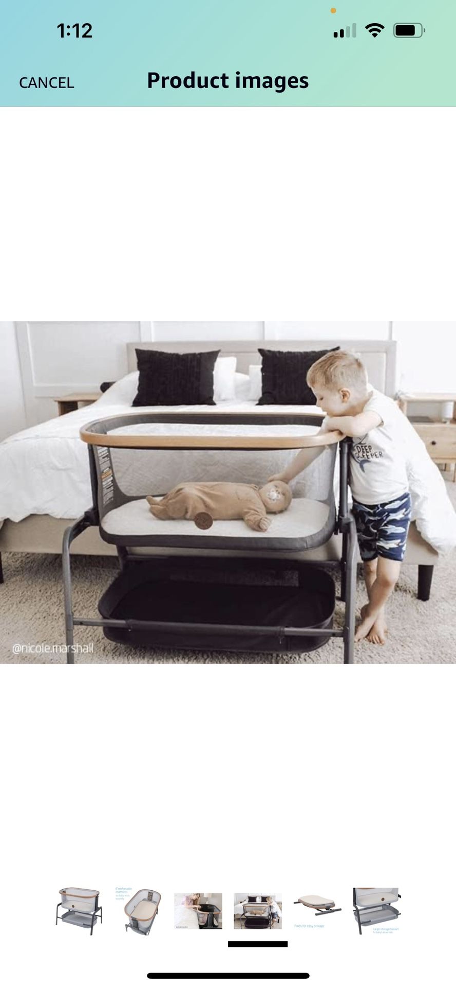 MaxiCosi Bedside Essential Gray for Sale in San Antonio, TX