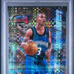 1998-99 Bowman’s Best Cuts #BC9 Stephon Marbury RARE ATOMIC REFRACTOR Parallel - GRADED PSA 9 MINT CONDITION🔥