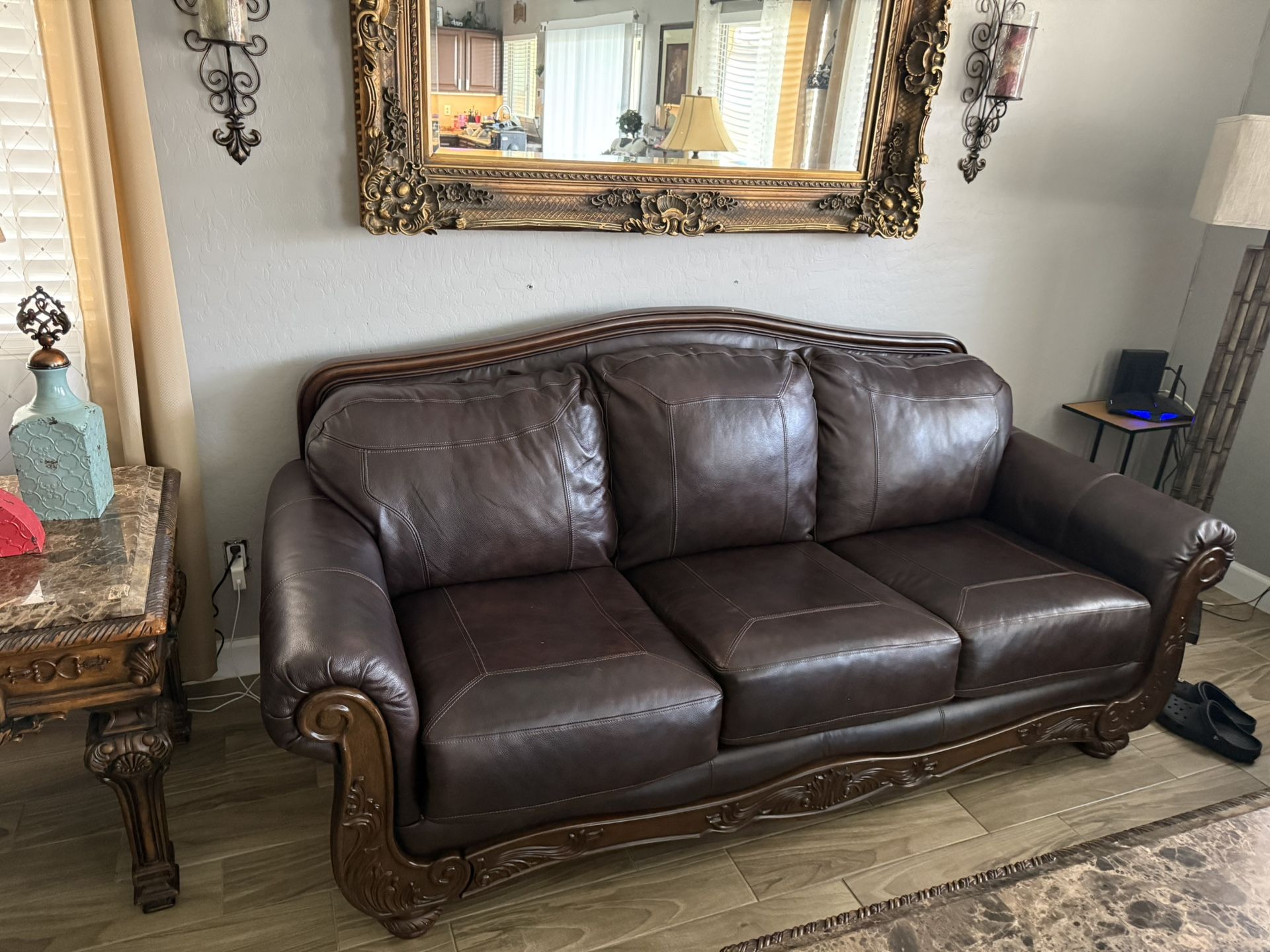 Leather Living Room Set