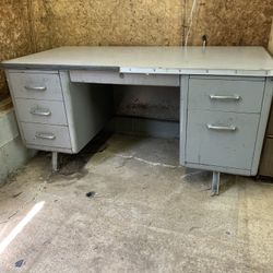 Large Steel Office Desk