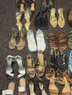 Women’s Shoe Lot Size 10 – 22 Pairs Bundle (Calvin Klein, Nine West, Jessica Simpson, Tommy Hilfiger, Old Navy & More) 