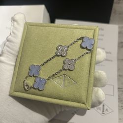 Blue & Silver VanCleef Bracelet 