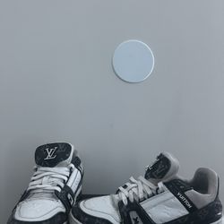Louis Vuitton Black White Monogram Sneakers