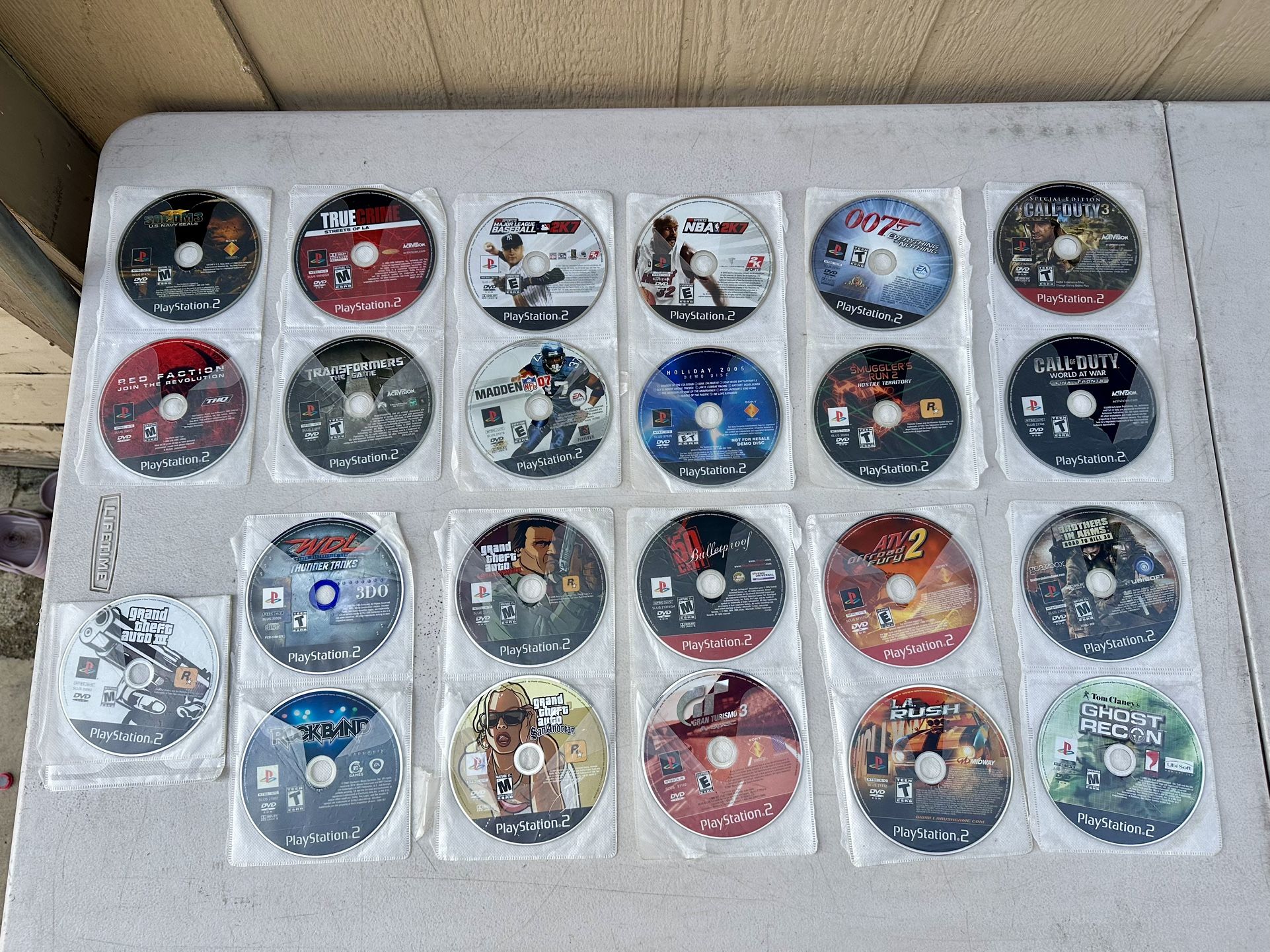 PlayStation 2 Assorted Games Lot of 23 Games PS2 Call Of Duty , GTA, Red Faction Make Offer