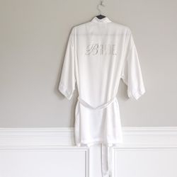 Victoria's Secret Satin Bride Robe, White