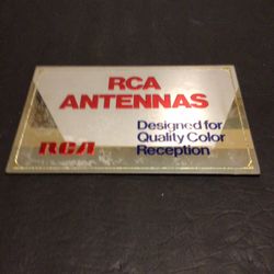 Vintage 7x11in RCA Advertising Sign
