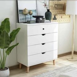White 4 Drawer Chest | Cajonera Blanca