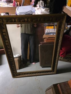 Beveled-edged mirror 31"W×39"L with