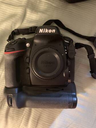 Nikon D800 Camera w/MB-D12, accessories, and box