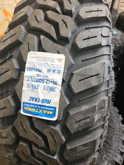 New set of tires mud terrain 35 1250 17 lt
