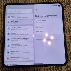 Unlocked Pixel 9 Pro Fold Obsidian 256GB in Warranty