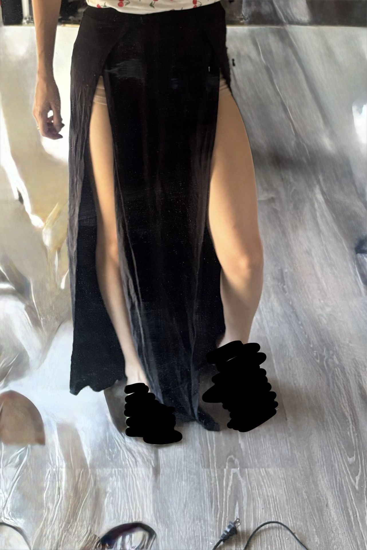 Split Long Skirt