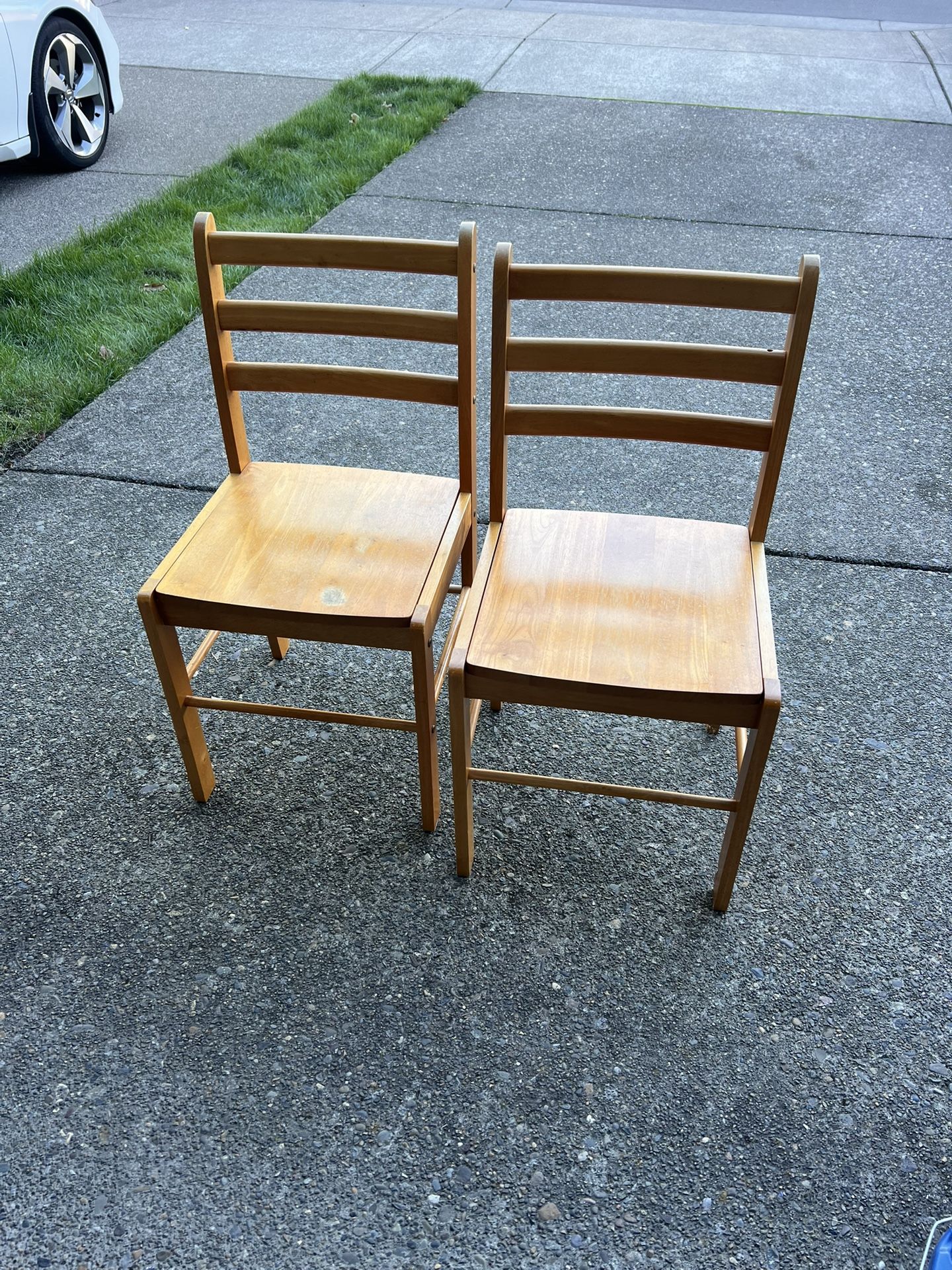FREE two wooden chairs