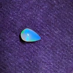 Natural Ethiopian Opal Gemstone Pear Cabochon 