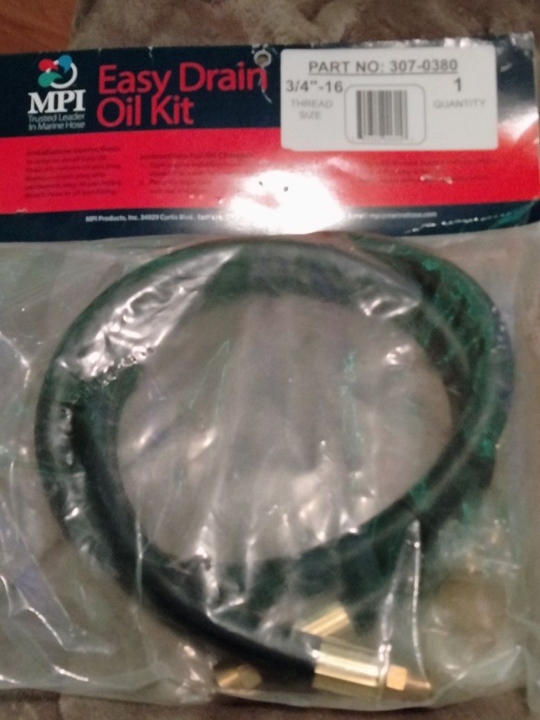 MPI Oil Drain Kit - 3/4 X 16 UNF Thread Size [(contact info removed)