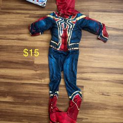 Halloween! Padded Spiderman Costume For 5-7yo