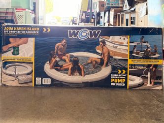 WOW Aqua Haven Island 8ft Drop Stitch Hammock Brand New in Box